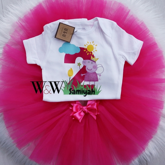 Birthday tutu with onesie or tshirt - Picture 10 of 13
